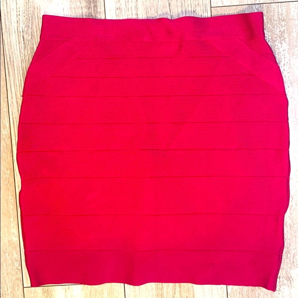 BeBe bandage mini skirt.